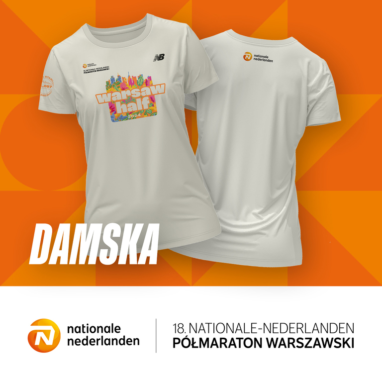 Damska Koszulka techniczna New Balance - 18. Nationale-Nederlanden Półmaraton Warszawski